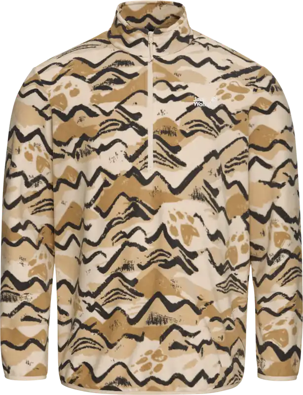 Jack Wolfskin Paw Era 100 Print Herren Fleecepullover Garantierte Lieferung
