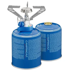 Campingaz Camping Connect CV Gaskocher 1.250 W inkl. 2 Stück CV 470 Plus Gaskartuschen je 450 g Highlight