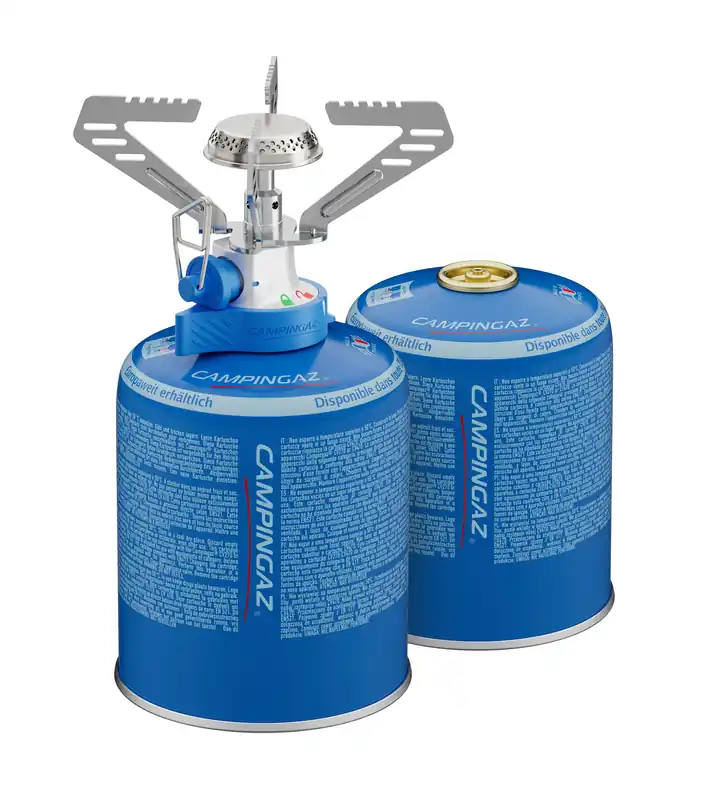 Campingaz Camping Connect CV Gaskocher 1.250 W inkl. 2 Stück CV 470 Plus Gaskartuschen je 450 g Highlight