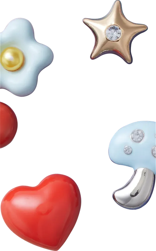 Crocs Jibbitz Puffy Metals 5er Pack Billig