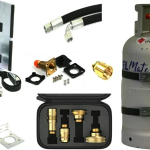 Alugas Travelmate LPG Gasflasche / Gastankflasche inkl. Einbauset 27 Liter unbefüllt Aktuell
