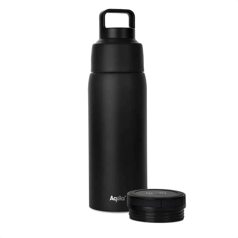 Aqiila Powerbottle BO5 Trinkflasche 600 ml mit Powerbank 5000 mAh, 15 W und IPX4 Spritzwasserschutz Neu