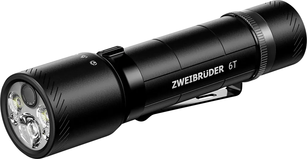 Markenware Zweibrüder ZB6T Taschenlampe 3000 Lumen USB-C mit Akku 5000 mAh