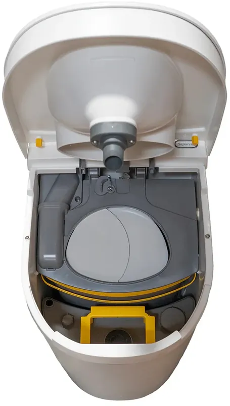 Neu Im Sortiment Separett Tiny Trenntoilette mit Urinkanister 12 V / 110–230 V