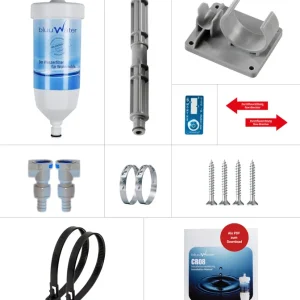 bluuwater CR08 Einbauset 10 mm Wasserfilter 90Grad Winkel oder gerade Schneller Versand