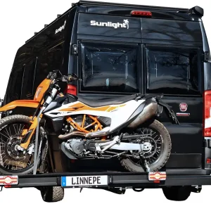 Neuheit Linnepe SlidePort Lastenträger Black Edition Tragkraft 1 Roller oder 1 Motorrad für Mercedes Benz Sprinter