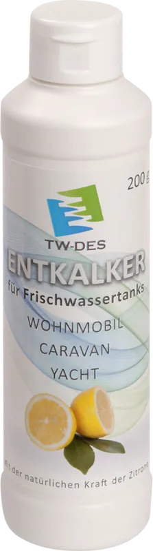 TW-DES Entkalker mit Zitronensäure 200 g für Frischwassersysteme bis 125 Liter Echt