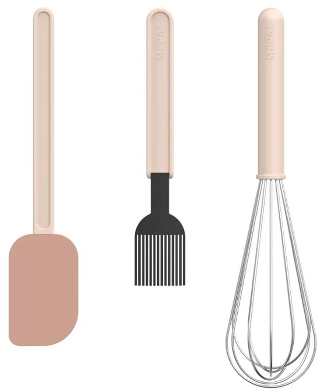 Sichere Zahlung Mepal Chef It Backset 3-teilig aus Polypropylen mit Teigschaber, Backpinsel und Schneebesen groß