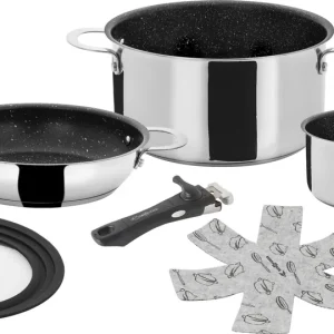 Brunner Academy Vacuum Kochtopfset 5+1 stapelbar Ø 22 cm Begrenztes Angebot