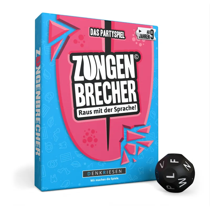 Markenware Denkriesen Zungenbrecher Partyspiel Wortspiel ab 9 Jahren