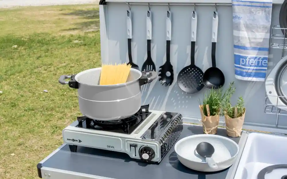 Sale Brunner Fusion Topfset 8-teilig stapelbar Vacublock System und Magnetgriffe