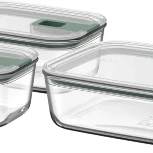 Bestseller Mepal EasyClip Glas Frischhaltedosen Set 3-teilig