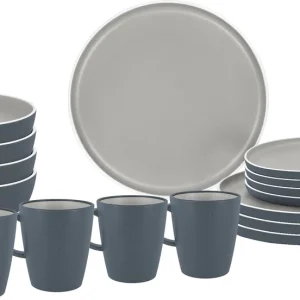 Ausverkauf Brunner Lunch Box Trilogy Melamin Geschirrset Antirutsch, BPA-frei und bruchunempfindlich 16-teilig