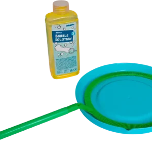 Echt alldoro Riesen Seifenblasen Set XXL Seifenblasenring 3 teilig 280 ml