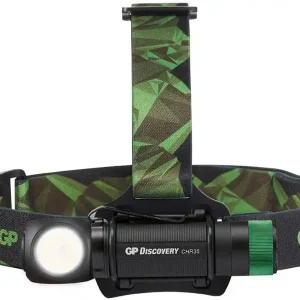 Top-Seller GP Batteries CH35 Multifunktions-Stirnlampe 600 Lumen mit USB-Ladefunktion