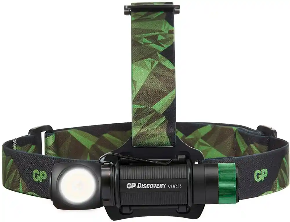 Top-Seller GP Batteries CH35 Multifunktions-Stirnlampe 600 Lumen mit USB-Ladefunktion