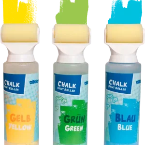 alldoro Kreideroller-Set Straßenmalkreide 3-teilig in gelb / grün / blau Neue Kollektion