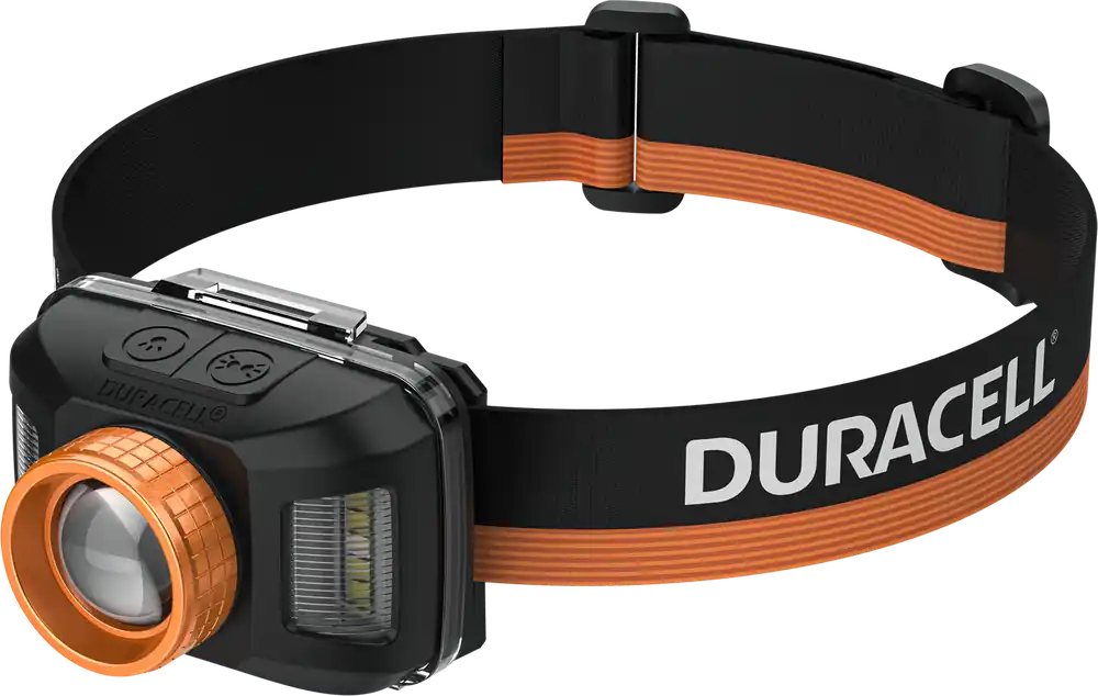 Duracell DH400 Stirnlampe mit Fokus und Rotlicht 400 Lumen Neue Kollektion