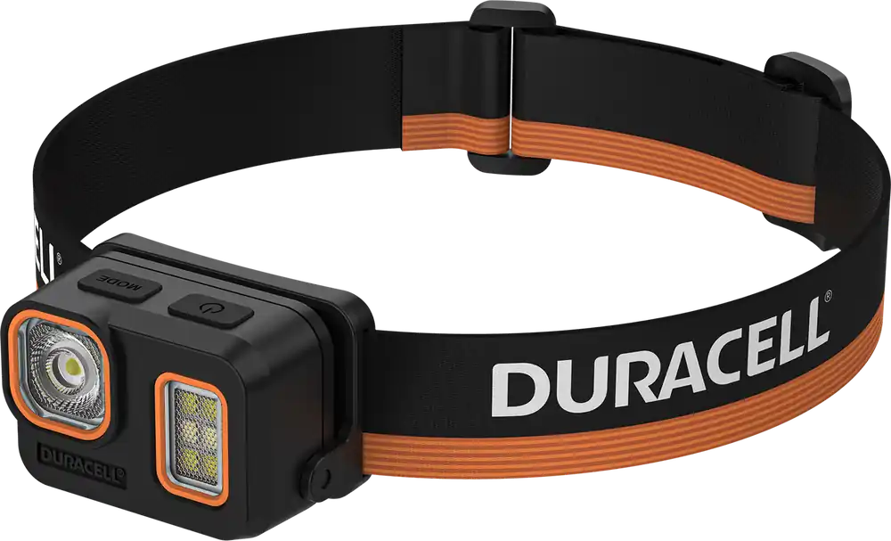 Duracell DH Stirnlampe mit Rotlicht und Digital Focus Expressversand