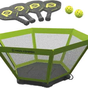 PaddleSmash Spielset mit Schlägern, Pickleball und Netzsystem faltbar 7-teilig Aktuell