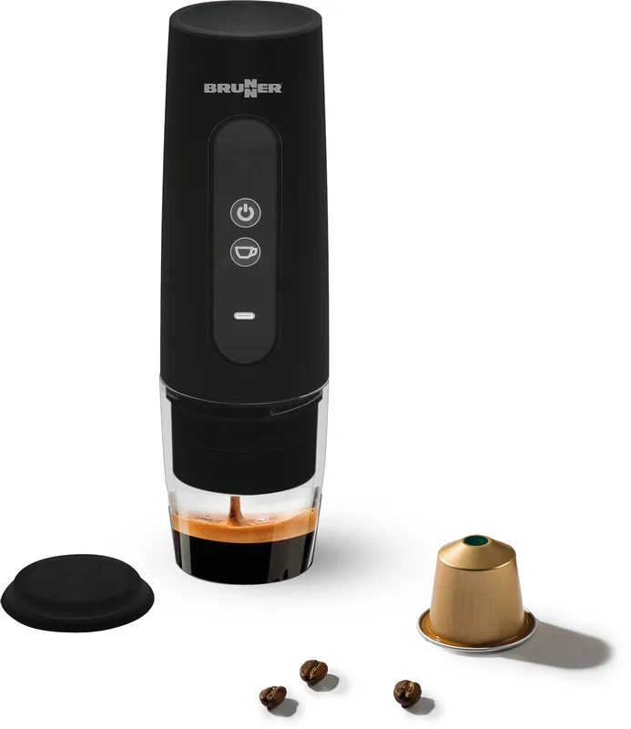 Nur Für Kurze Zeit Brunner Vivamoca Espressomaschine tragbar für Kapseln und Pulver