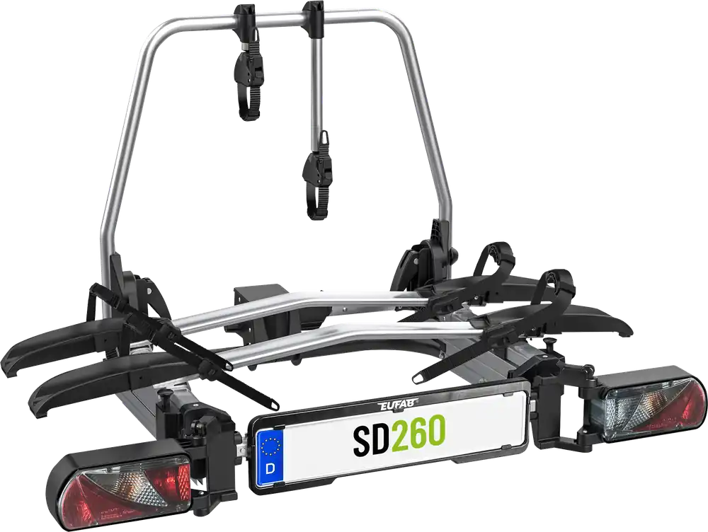 Sale Eufab SD260 Flügeltür Fahrradträger 2 Fahrräder 60 kg E-Bike geeignet