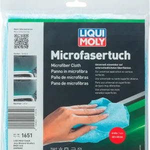 Neu Liqui Moly Microfasertuch streifenfrei 40 x 40 cm hellblau