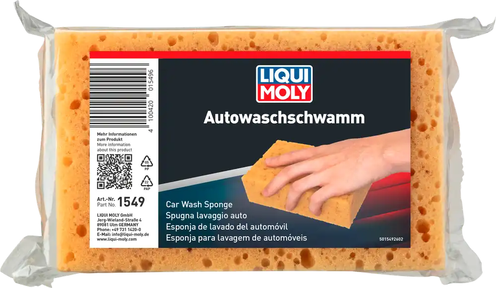 Liqui Moly Autoschwamm lackschonend 16 x 10 x 4,8 cm Highlight