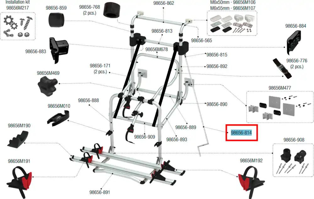 Fiamma Handkurbel für Carry Bike Lift 77 / Lift 77 E Bike / Mercedes V Class Lift E Bike Mega-Angebot