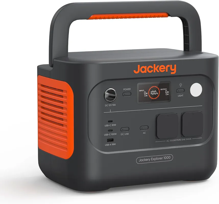Top-Angebot Jackery Explorer 1000 v2 Tragbare Powerstation 1070 Wh / 1500 W