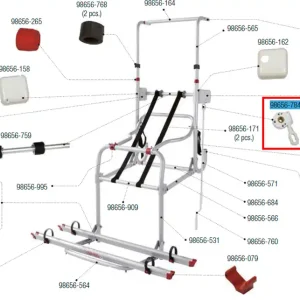 Abverkauf Fiamma Getriebe mit Öse passend für Fahrradträger Carry Bike Lift 77 Ersatzteilnummer 98656-784