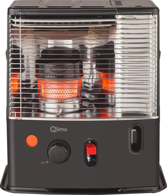 Qlima R 4224S TC-2 Paraffin-Dochtheizung mit Kraftstoffpumpe schwarz Knallerangebot
