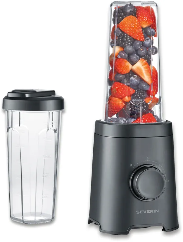 Severin SM 3743 Smoothie Mixer 320 W mit 2 Mix & Go Bechern 600 ml Preis Gesenkt