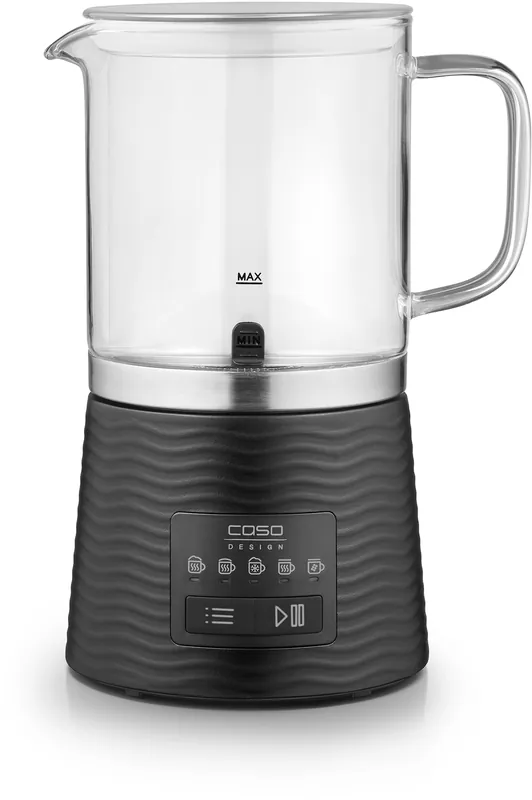 Super-Preis Caso CappuLatte Glas-Milchaufschäumer 600 W für heiße und kalte Getränke