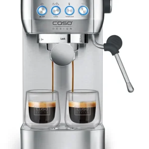 Bestpreis Caso EspressoGourmet Crema Siebträgermaschine mit 20 bar und Dampflanze