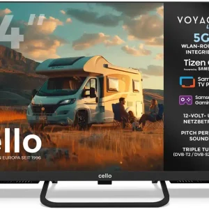 Cello Voyager Smart Camping-TV mit Tizen OS und integriertem 5G-Router Bestpreis
