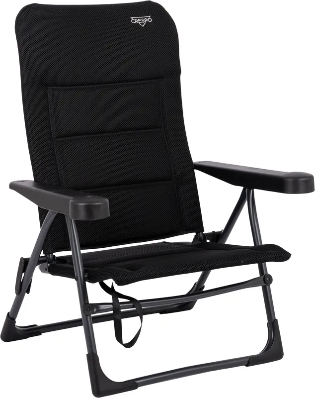 Kracherpreis Crespo AP/205 Air-Deluxe Strandstuhl 7-fach verstellbare Rückenlehne schwarz