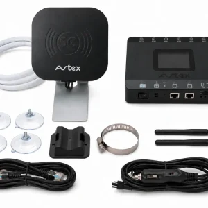 Avtex AMR105P 5G Wi-Fi 6 Dual-SIM-Router mit tragbarer MiMo-Antenne für 12/24 V Schneller Versand