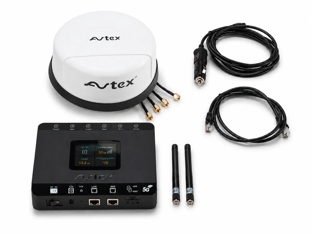 Avtex AMR105X 5G Wi-Fi 6 Dual-SIM-Router mit 5G-Antenne für 12/24 V Letzte Chance