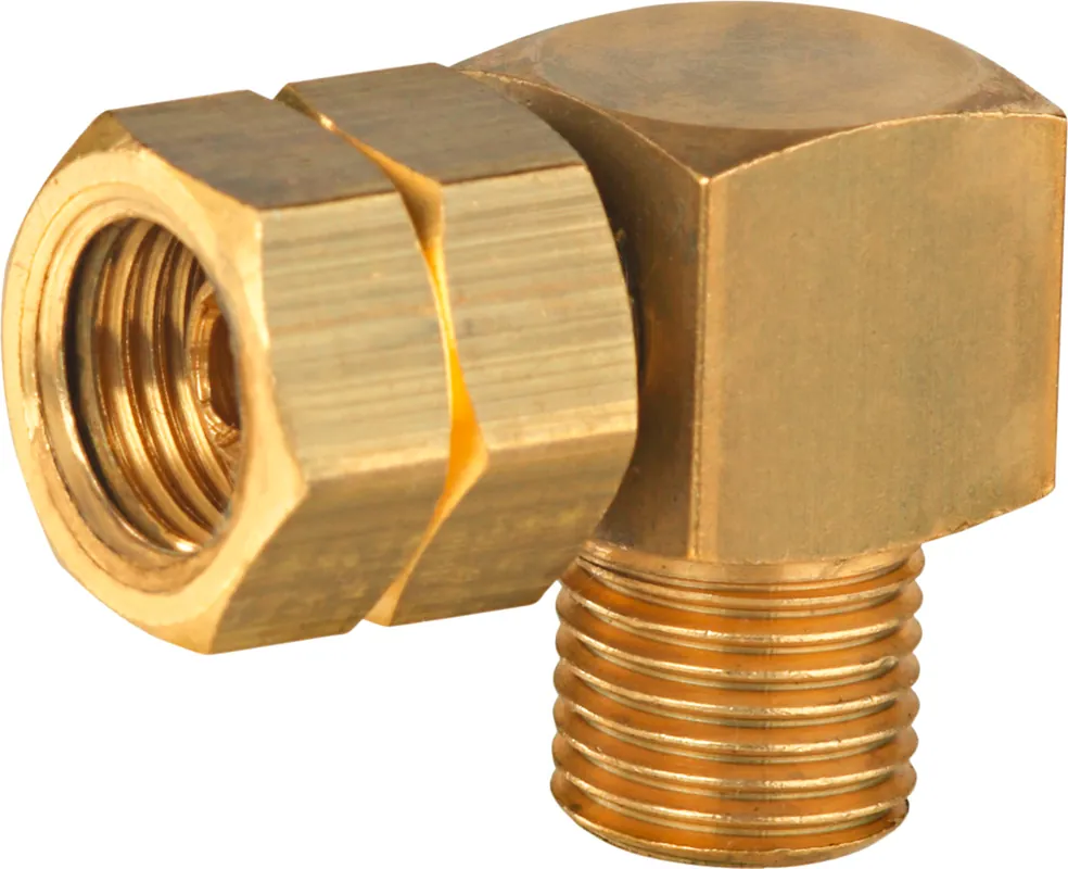 GOK Verbindungsstück 90° Anschlüsse G 1/4 LH-ÜM x G 1/4 LH-KN Messing für Gasinstallation Schnäppchen