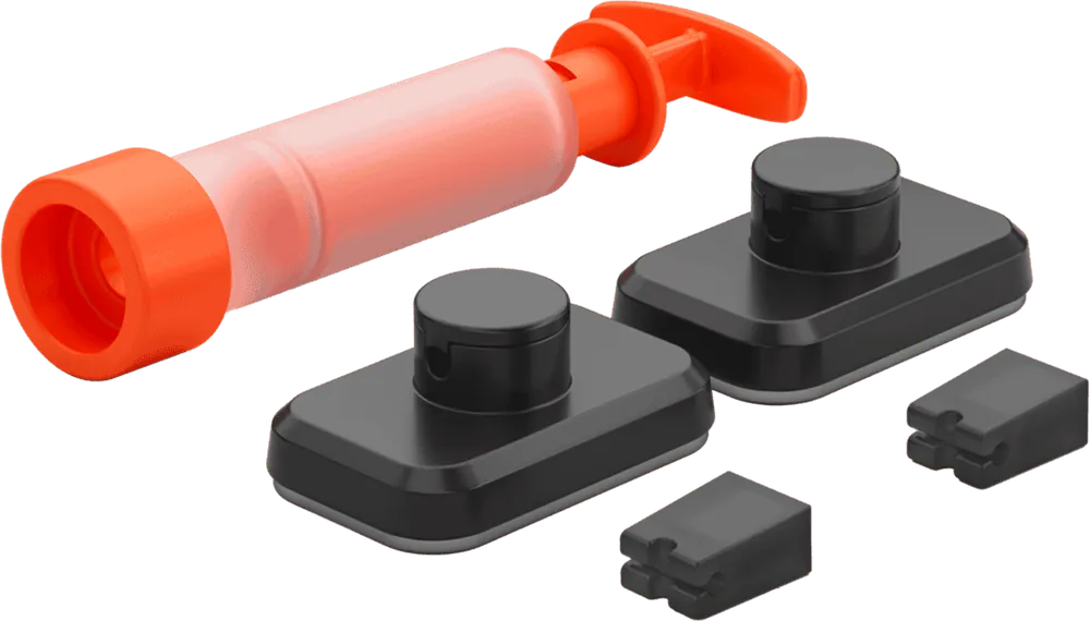 Metaltex VacuumFix Saughaken-Set mit Vakuumpumpe für Badregale Schnäppchen