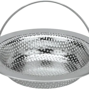 Nur Heute Metaltex Abfluss-Sieb aus rostfreiem Edelstahl 11,5 cm Durchmesser mit Henkel