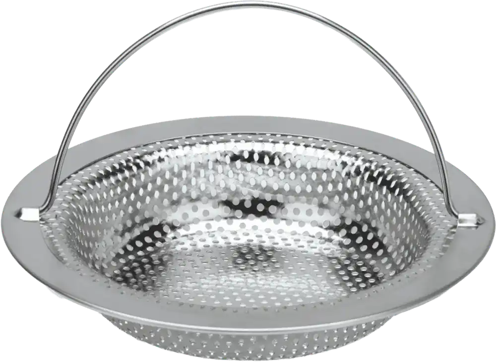 Nur Heute Metaltex Abfluss-Sieb aus rostfreiem Edelstahl 11,5 cm Durchmesser mit Henkel