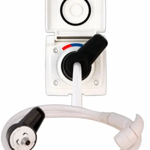 Angebot Lilie 16088 externer Duschanschluss mit Wassersteckdose weiß