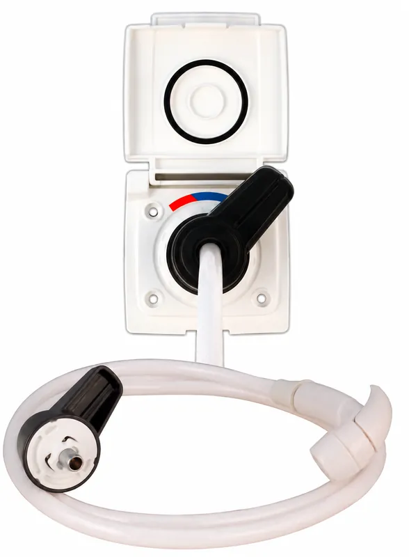 Angebot Lilie 16088 externer Duschanschluss mit Wassersteckdose weiß