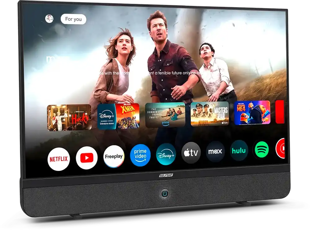 Günstig Selfsat MSD 27 Streaming Display 27 Zoll Full-HD mit Google TV und Akku