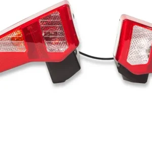 Uebler Rückleuchtenset links und rechts mit Leuchtenanbindung, Kabel und Stecker für Fahrradträger i21, F14 und F24 Ersatzteilnummer E1864 Kracherpreis