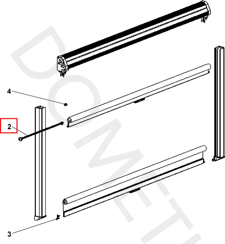 Ausverkauf Dometic Federmotor für Rastrollo und Roller-Blind-Systeme Ersatzteilnummer 4460003154
