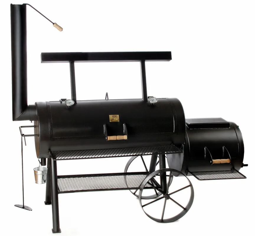 RUMO Joe‘s BBQ-Smoker 20" Championship Longhorn lange Version, 6,35 mm Wandstärke Expressversand