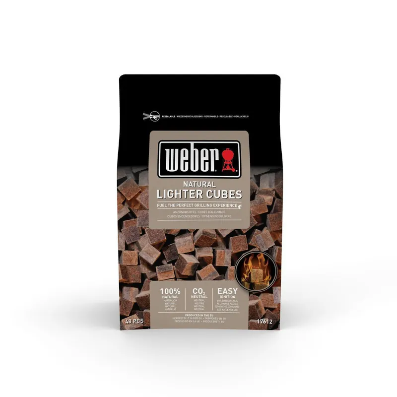 Geprüft WEBER Anzündewürfel braun - ökologisch, 48 Stück
